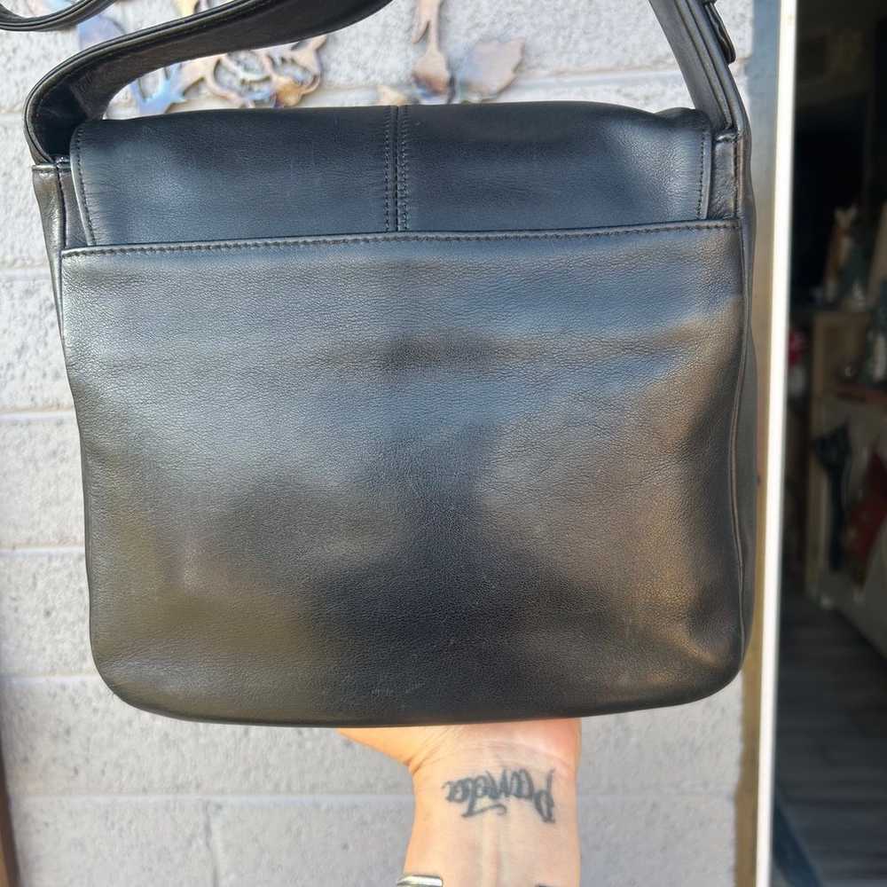 Vintage Coach Flatiron Flap Shoulder Bag #4173 - image 3