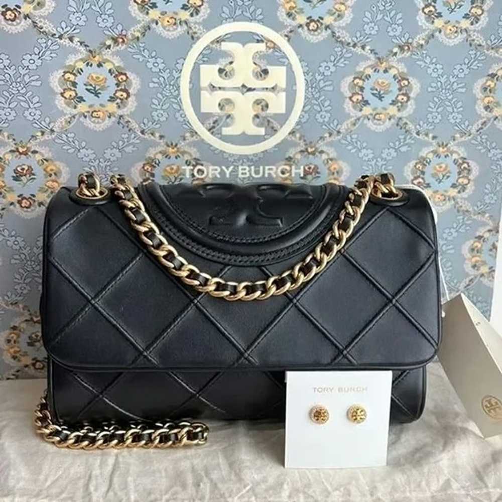 Tory Burch Soft Fleming Small Convertible Leather… - image 1