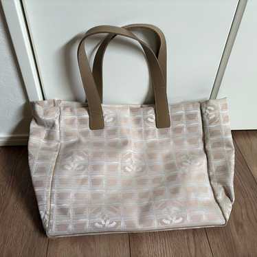 CHANEL NuTravel Line Tote Bag Beige with Pouch