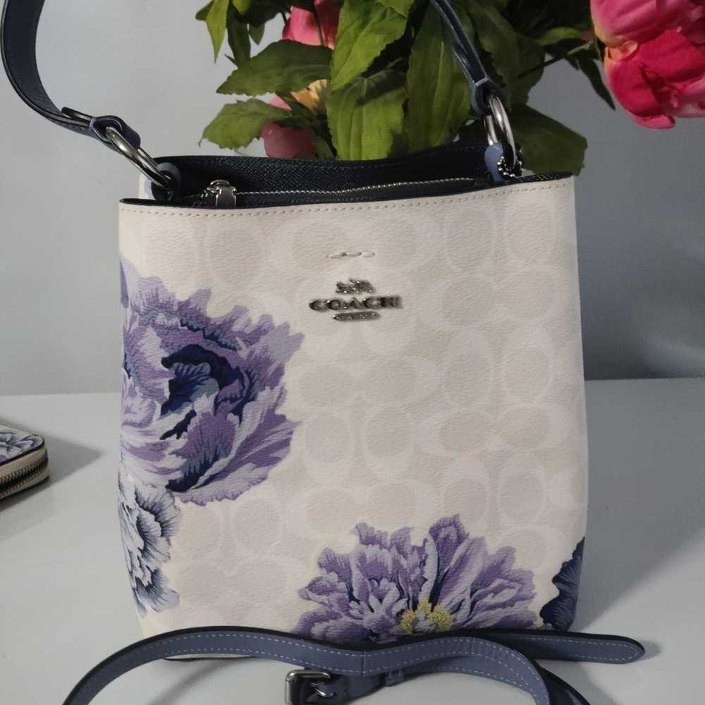 Coach floral bucket crossbody - image 5