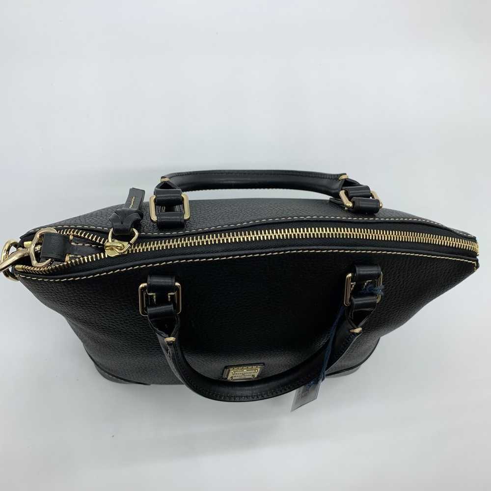 Dooney & Bourke Black Satchel Shoulder Bag with C… - image 3