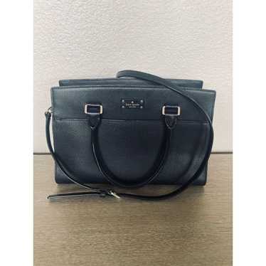 Kate Spade Structured Black Leather Crossbody Sat… - image 1