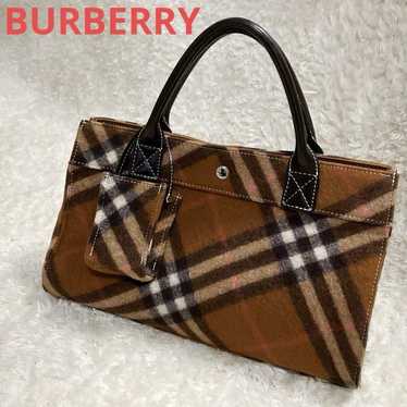 Excellent condition! BURBERRY handbag with wool, … - image 1