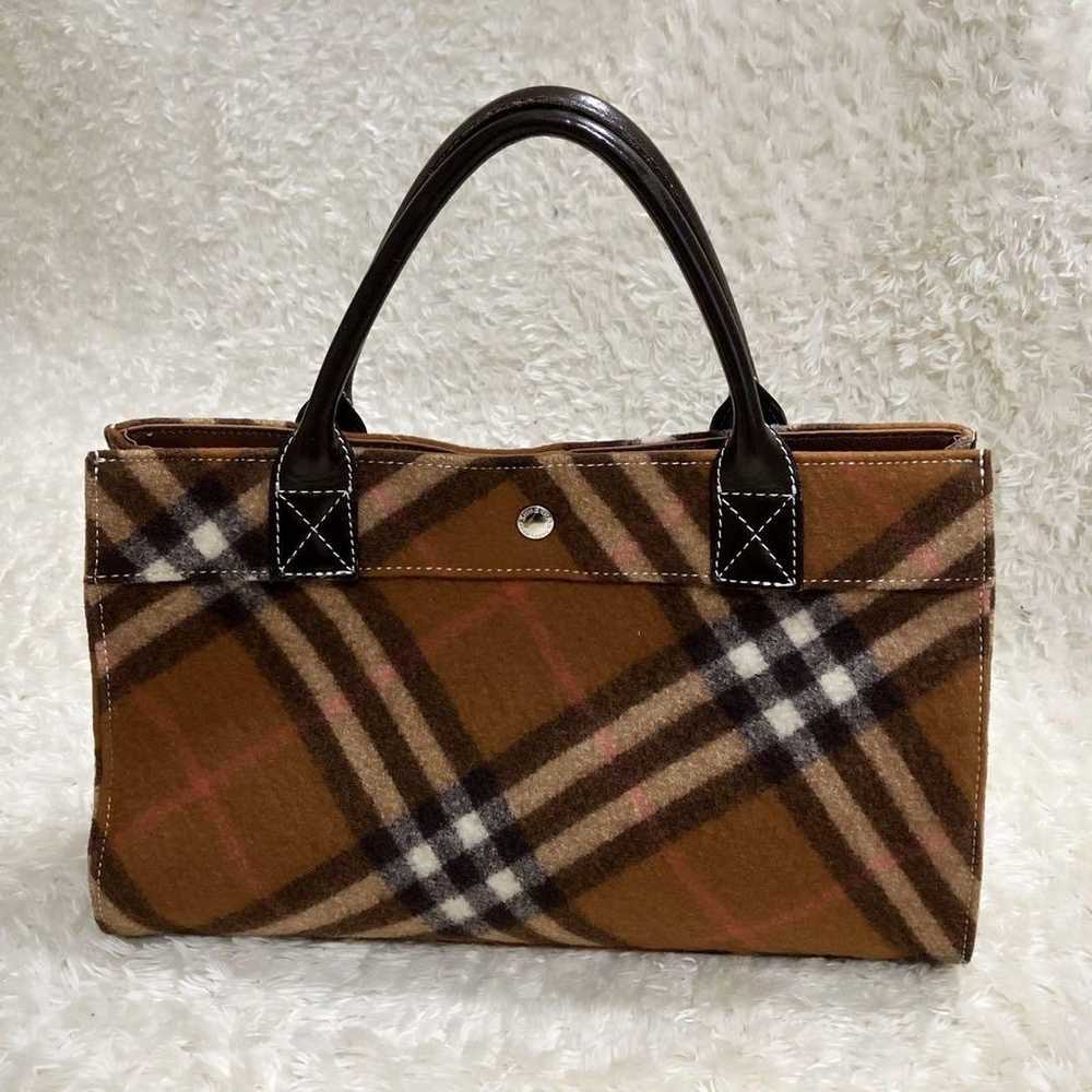 Excellent condition! BURBERRY handbag with wool, … - image 3