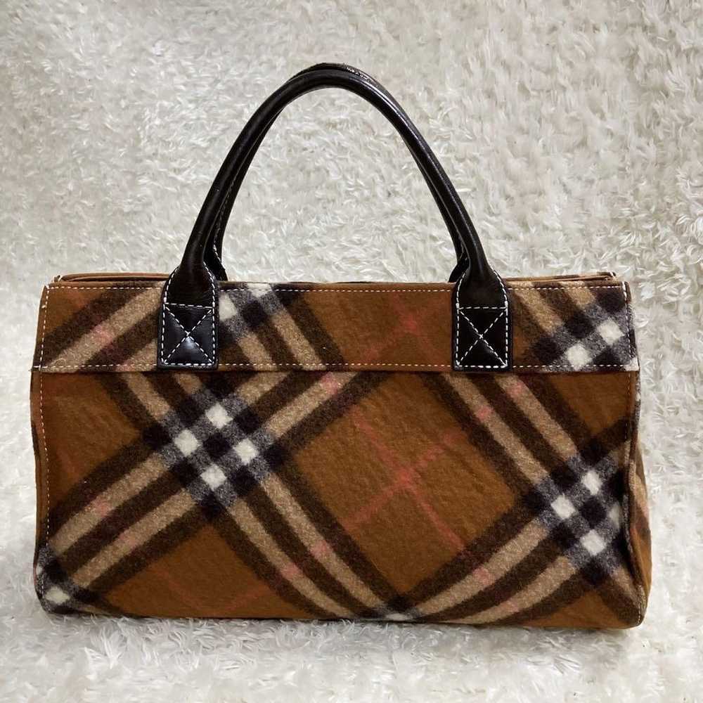 Excellent condition! BURBERRY handbag with wool, … - image 4