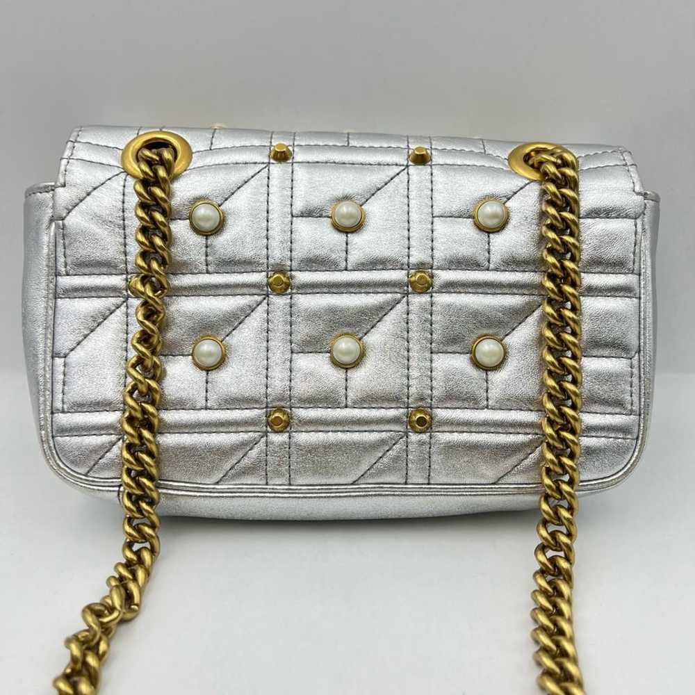 Gucci Pearly Gg Marmont Flap leather crossbody bag - image 2