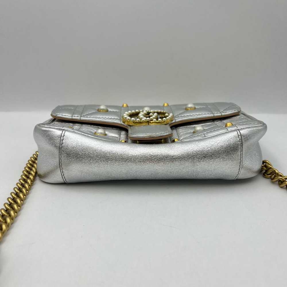 Gucci Pearly Gg Marmont Flap leather crossbody bag - image 3