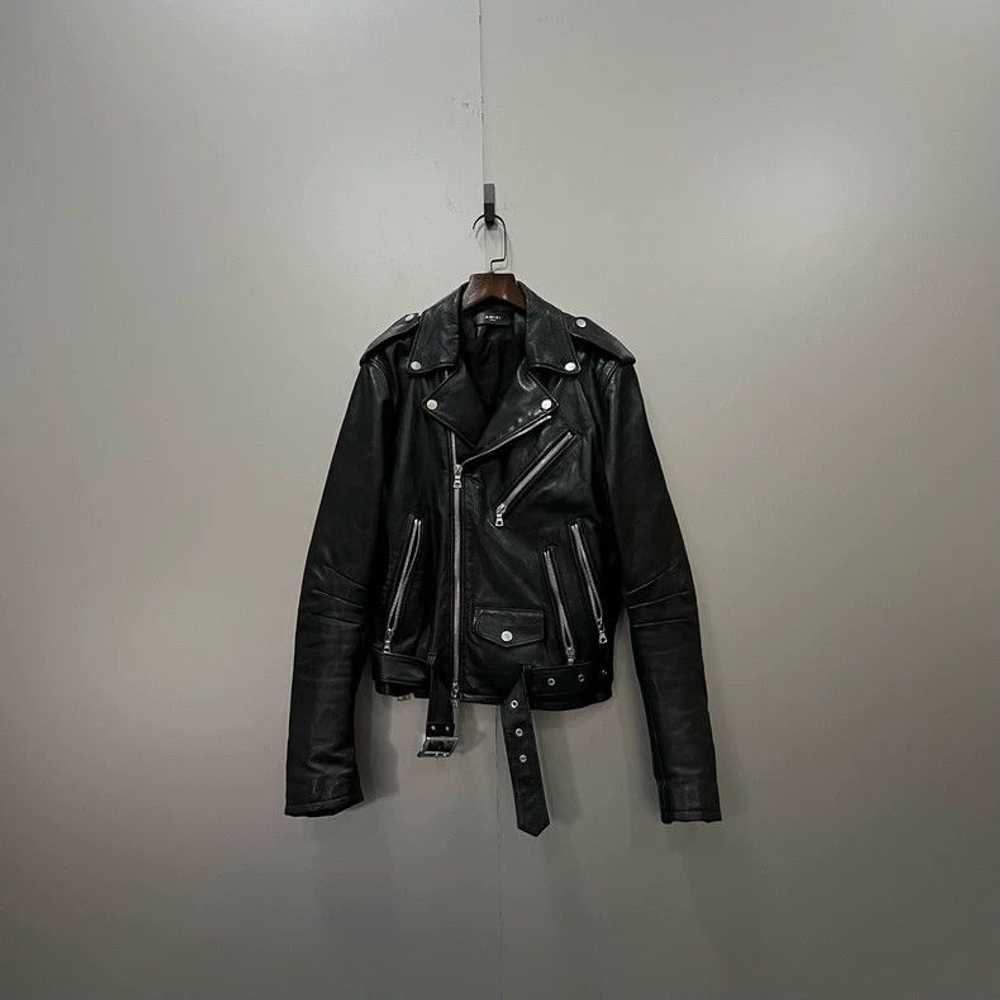 Amiri AMIRI black motorcycle leather jacket - image 1