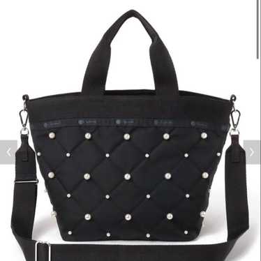 LESPORTSAC BUCKET TOTE W PEARLS Black - image 1