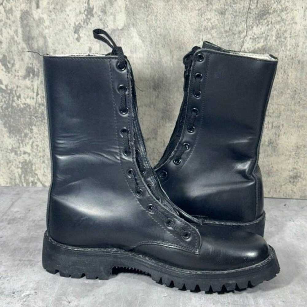 Italian Army Boots 38 Black Lindmar S Pisano Cont… - image 10