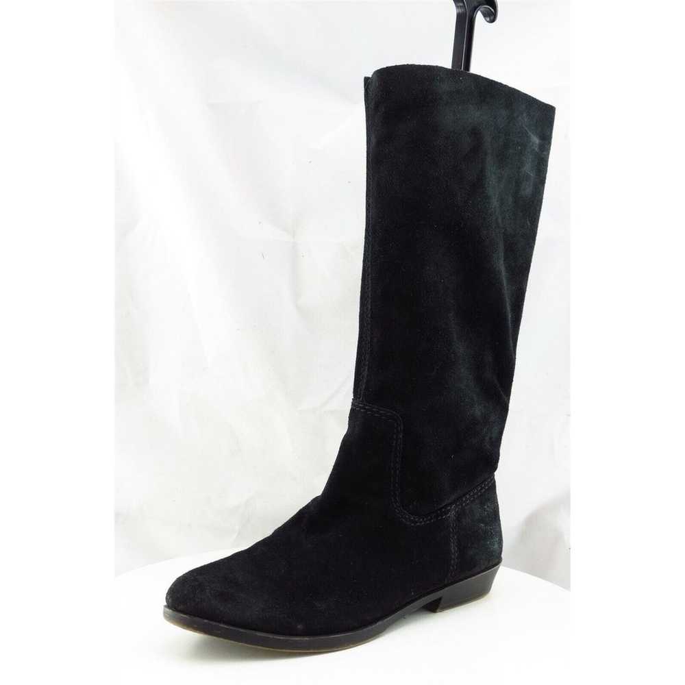 Nine West Boot Sz 6.5 M Long Black Leather Women - image 1