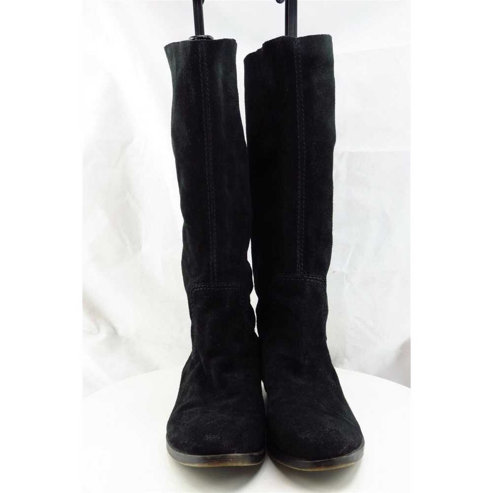 Nine West Boot Sz 6.5 M Long Black Leather Women - image 3