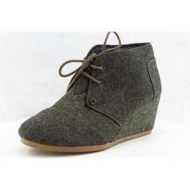 TOMS Ankle Boots Women Lace Up Boot Sz 7 M Gray F… - image 1