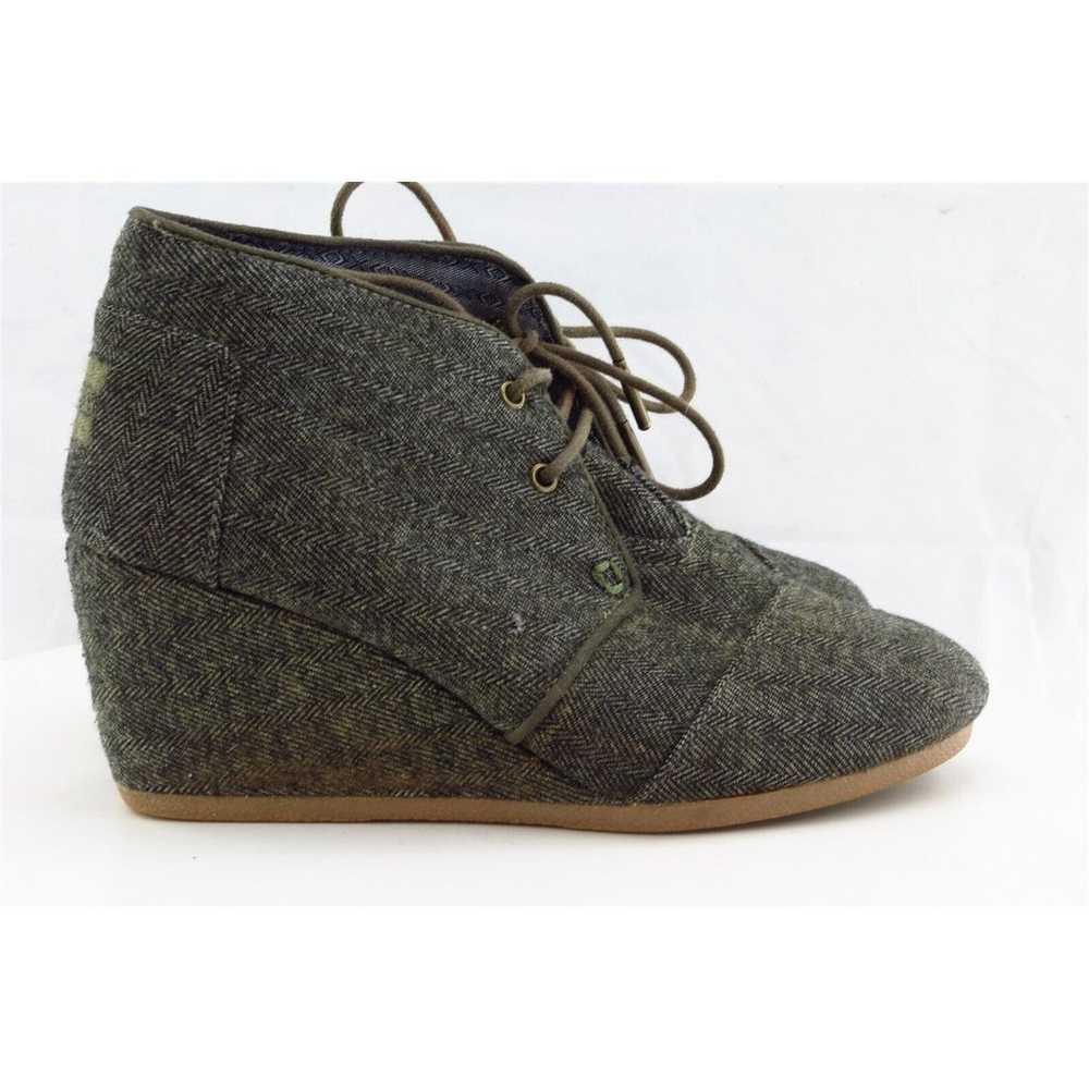 TOMS Ankle Boots Women Lace Up Boot Sz 7 M Gray F… - image 4