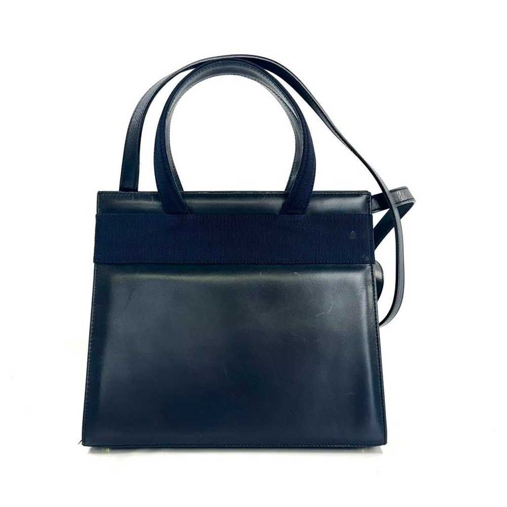 Salvatore Ferragamo Varina Bon navy handbag 2way - image 3