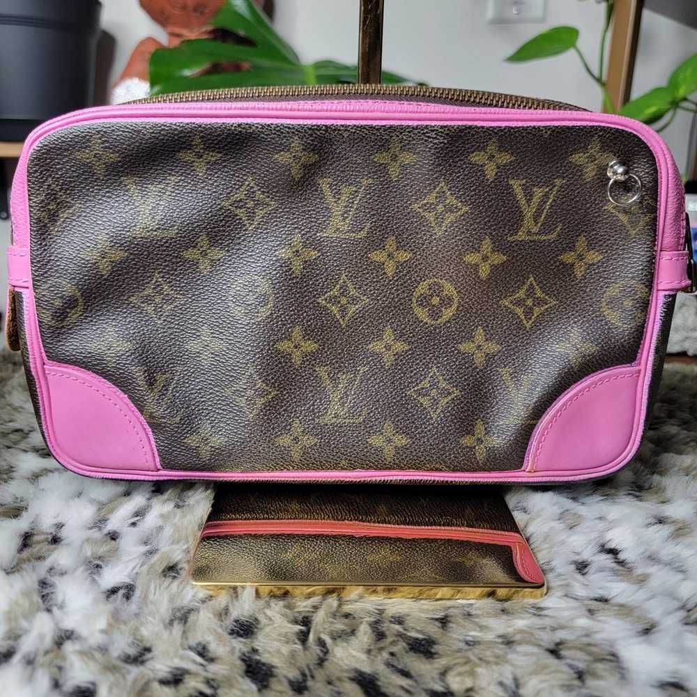 Rare Louis Vuitton Marly Draggone Monogram clutch… - image 4