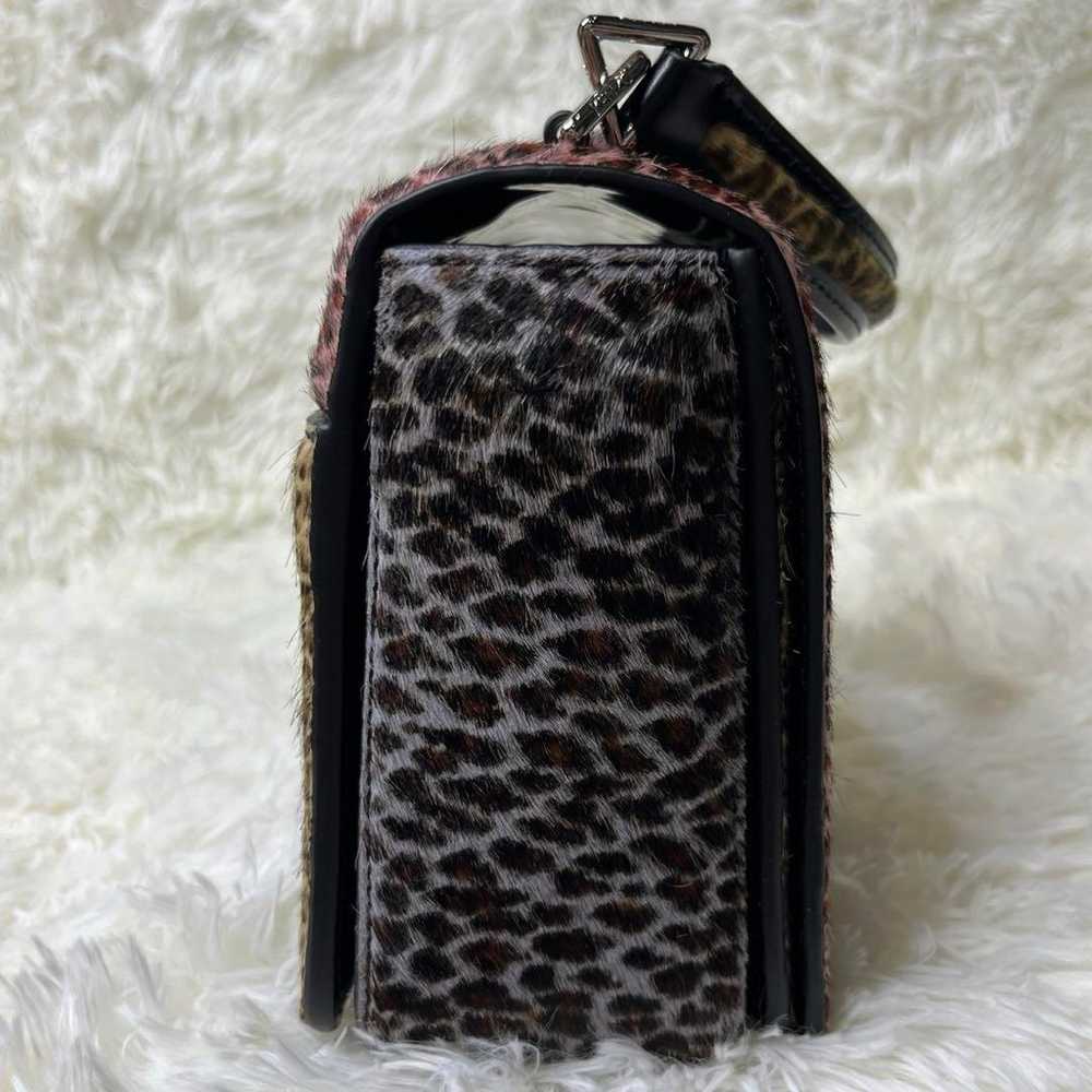 【2WAY】KENZO Hand Shoulder Bag Leopard Haircalf Lu… - image 4