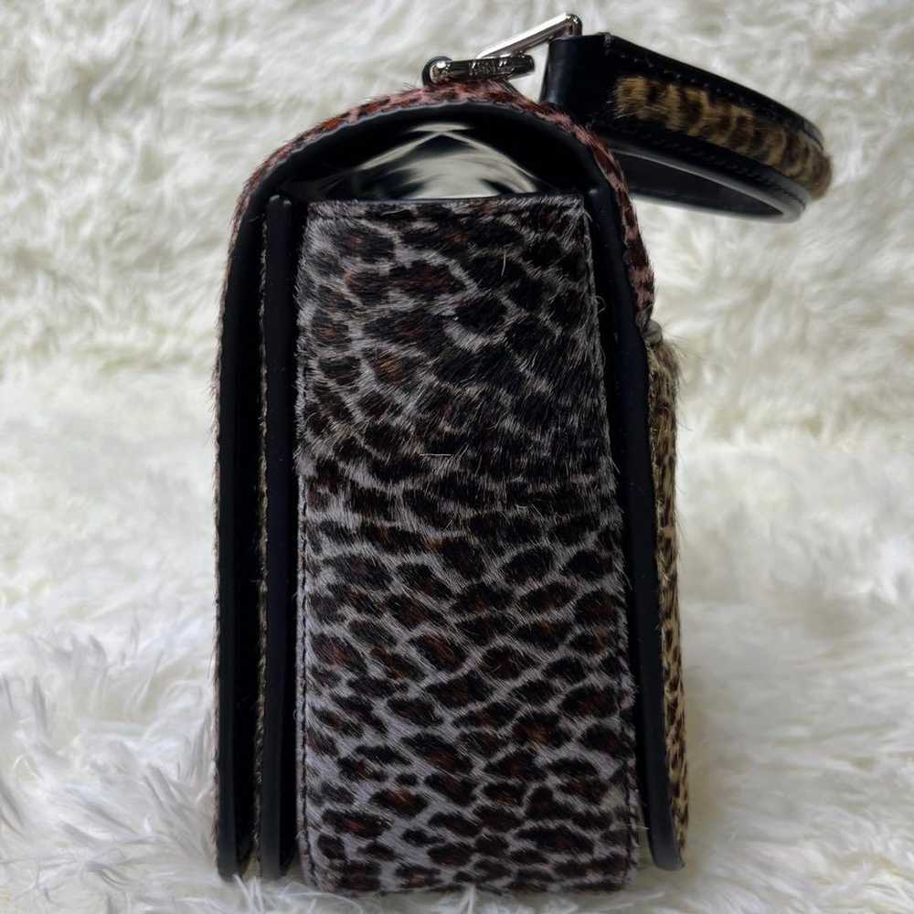 【2WAY】KENZO Hand Shoulder Bag Leopard Haircalf Lu… - image 5