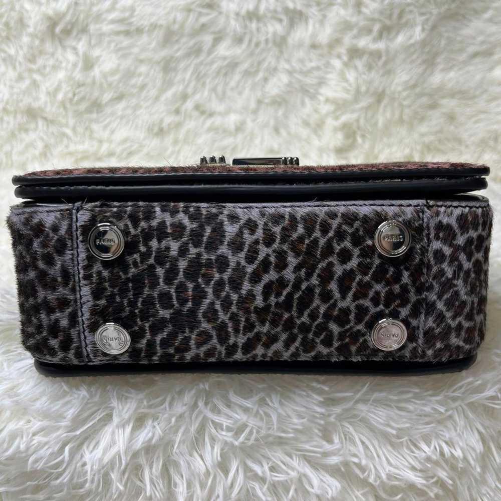 【2WAY】KENZO Hand Shoulder Bag Leopard Haircalf Lu… - image 6