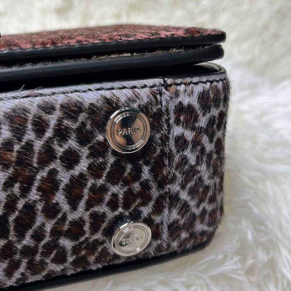 【2WAY】KENZO Hand Shoulder Bag Leopard Haircalf Lu… - image 7