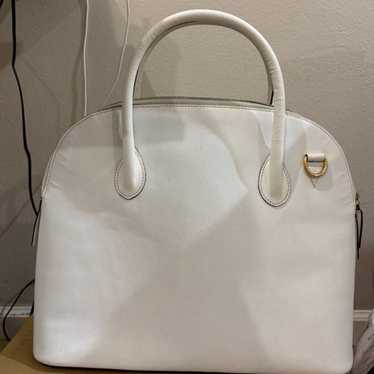 AUTH Vintage Celine white leather bolide bag - image 1