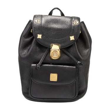 EUC MCM Leather Backpack in Black