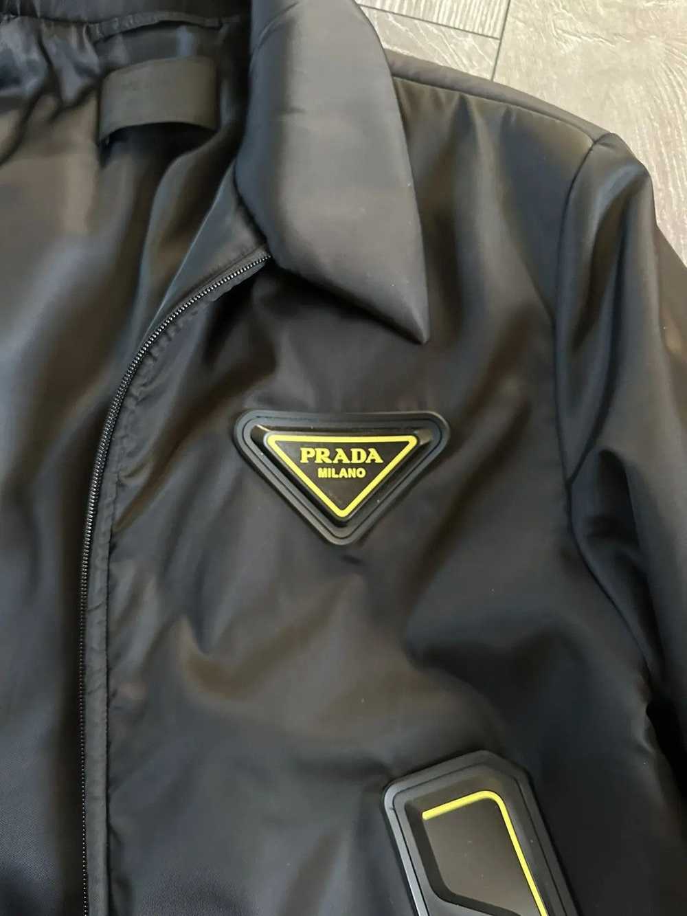 Prada prada re-nylon padded bomber jacket - image 4