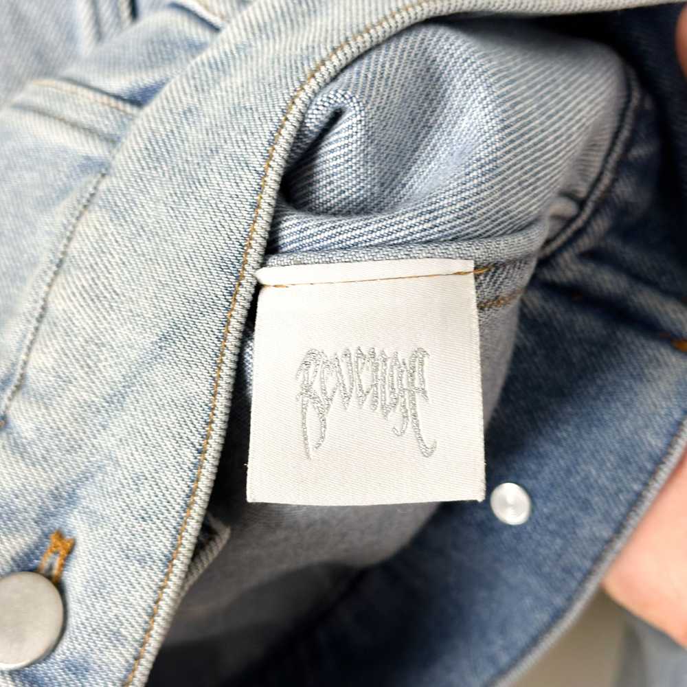 Revenge Revenge Embroidered Denim Trucker Jacket - image 6