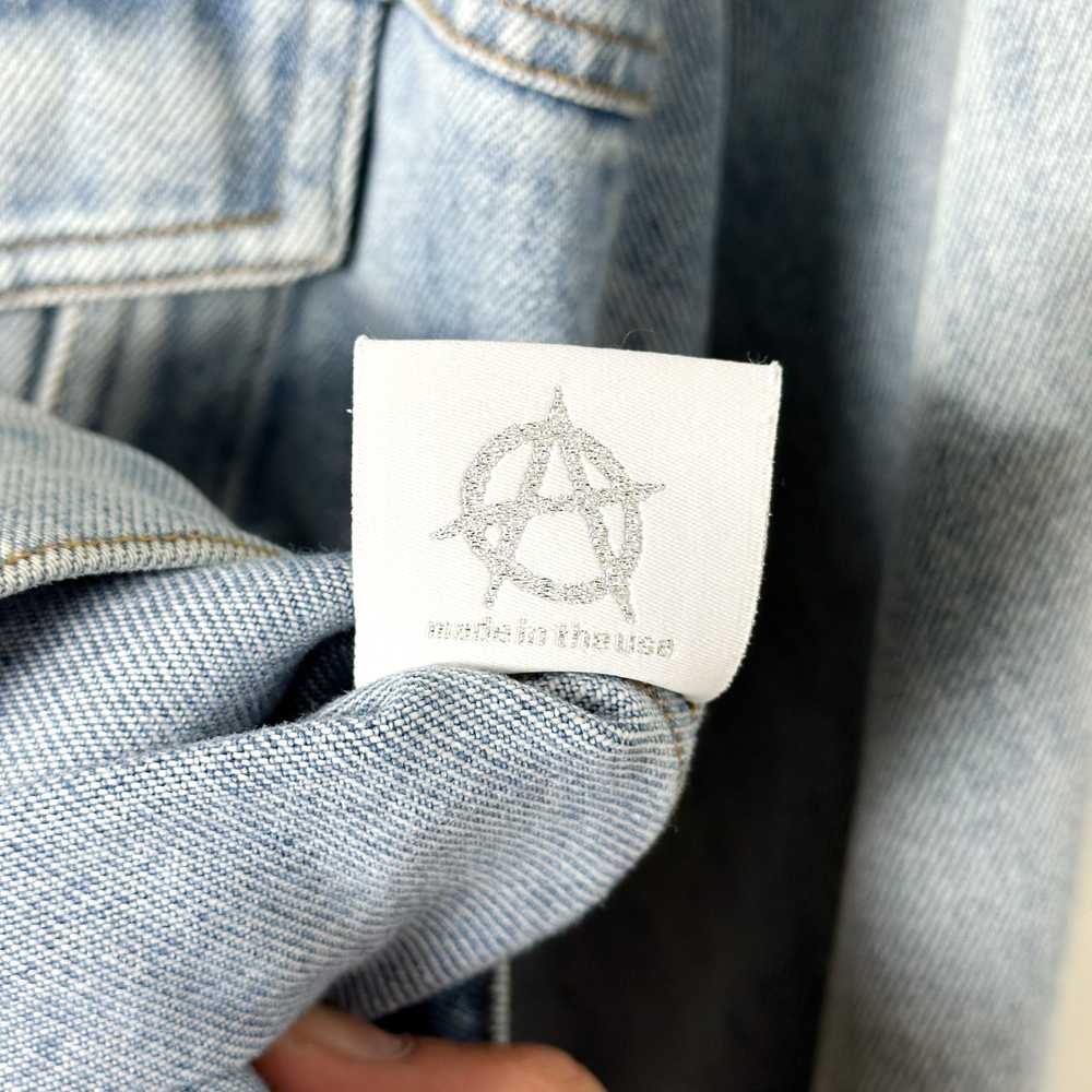 Revenge Revenge Embroidered Denim Trucker Jacket - image 7