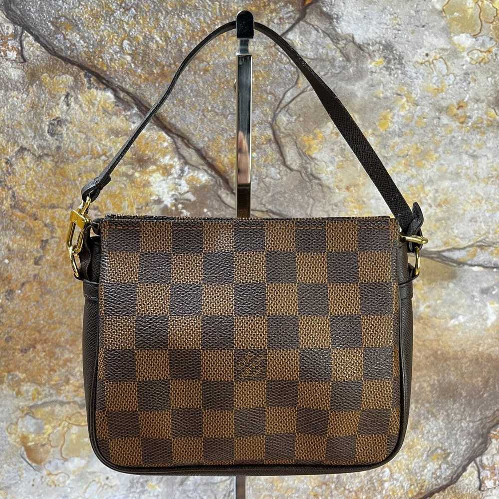 Louis Vuitton Trousse Makeup Bag Damier Ebene Pou… - image 1