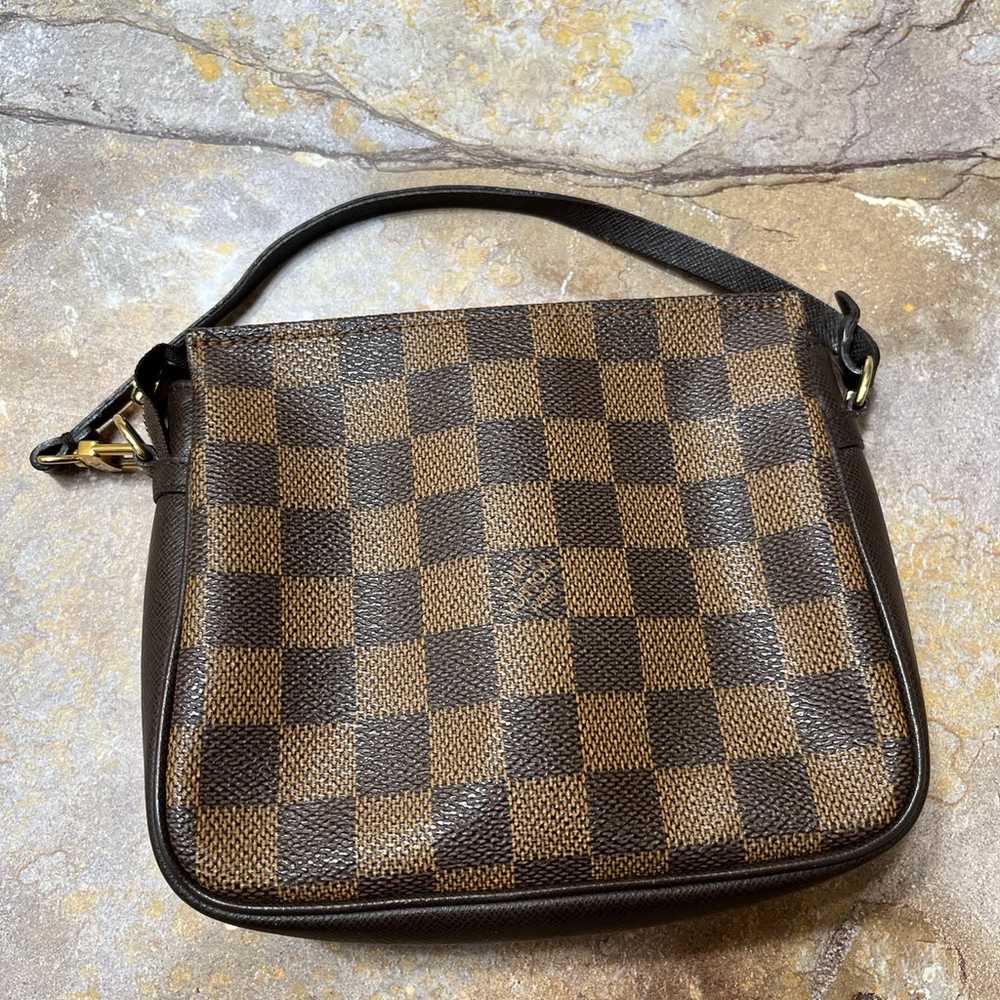 Louis Vuitton Trousse Makeup Bag Damier Ebene Pou… - image 3