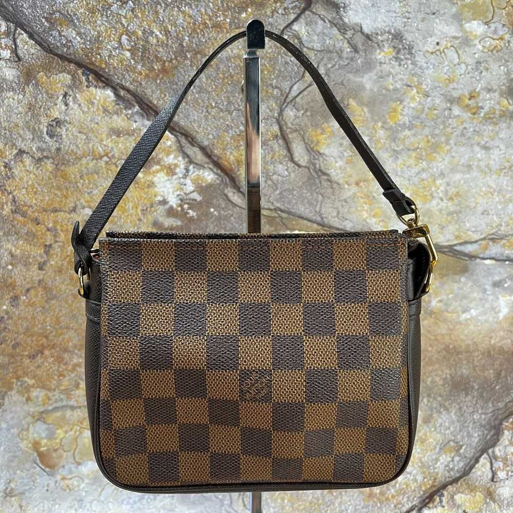 Louis Vuitton Trousse Makeup Bag Damier Ebene Pou… - image 4