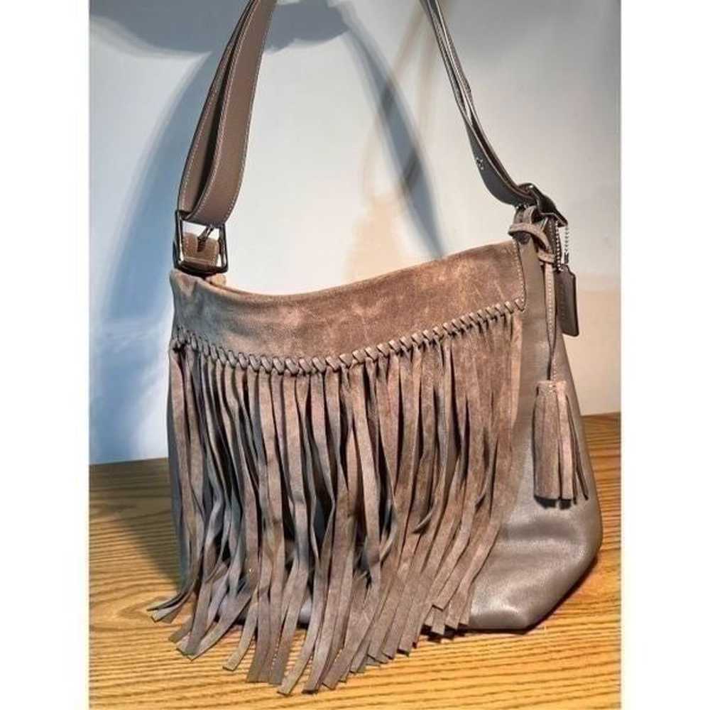 Coach Grey Suede Limited Edition Tassle - image 3