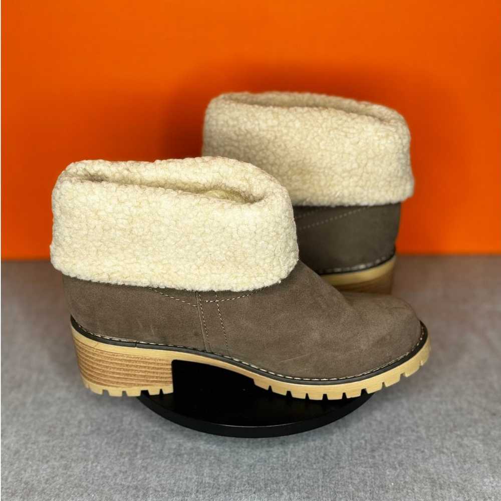 Unbranded Ankle Ankle Boots Brown Heel Faux Fur L… - image 1