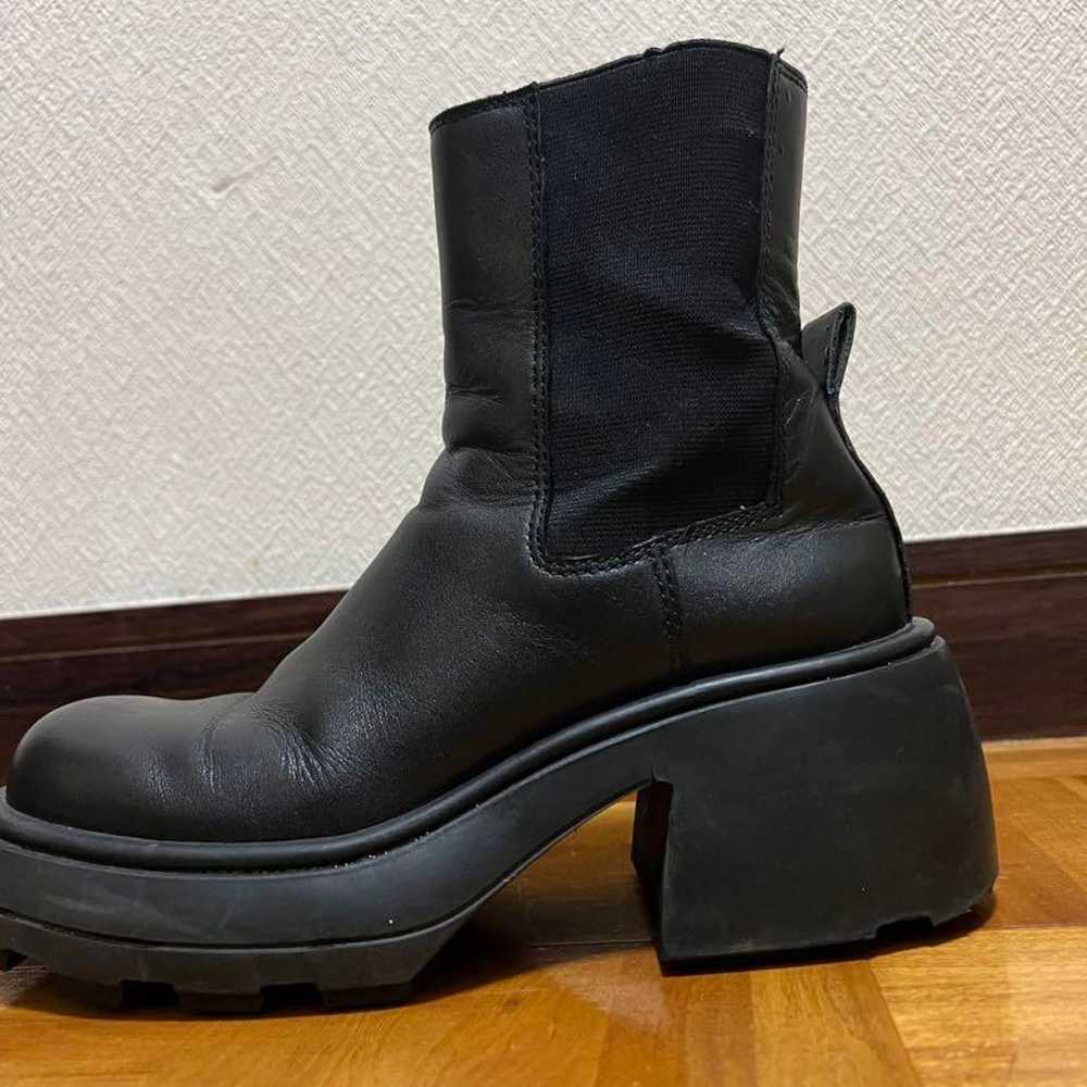 Black Side Gore Boots with Thick Sole - image 6