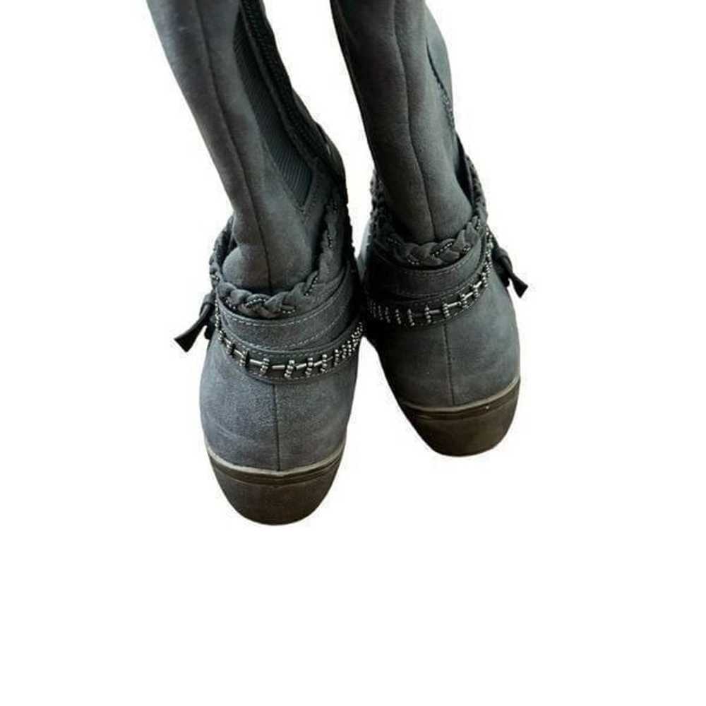 SO Odetta Gray Tall Riding Boots Faux Leather Siz… - image 4