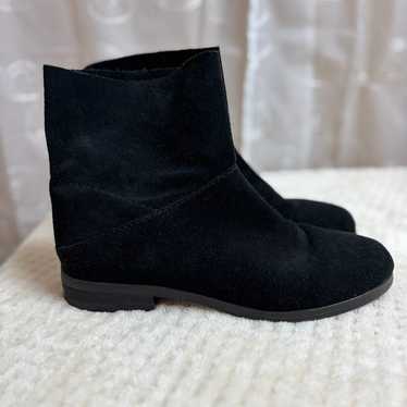 Eileen Fisher Black Suede Booties, 7-1/2