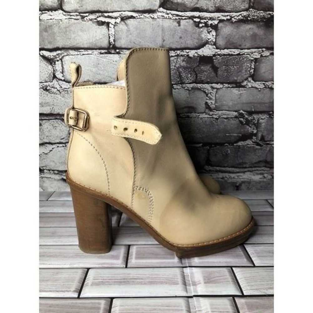 Acne Nude Leather Heel Strap Casual Ankle Booties… - image 11