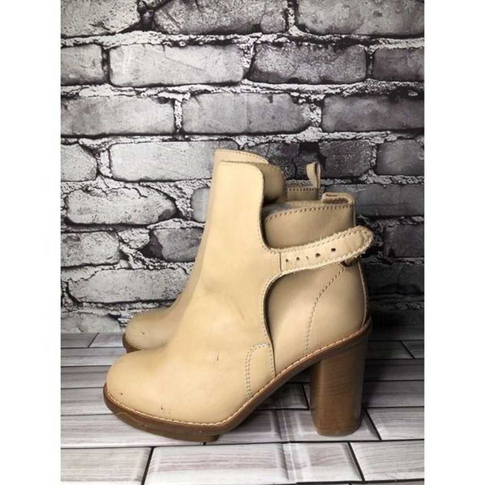 Acne Nude Leather Heel Strap Casual Ankle Booties… - image 5