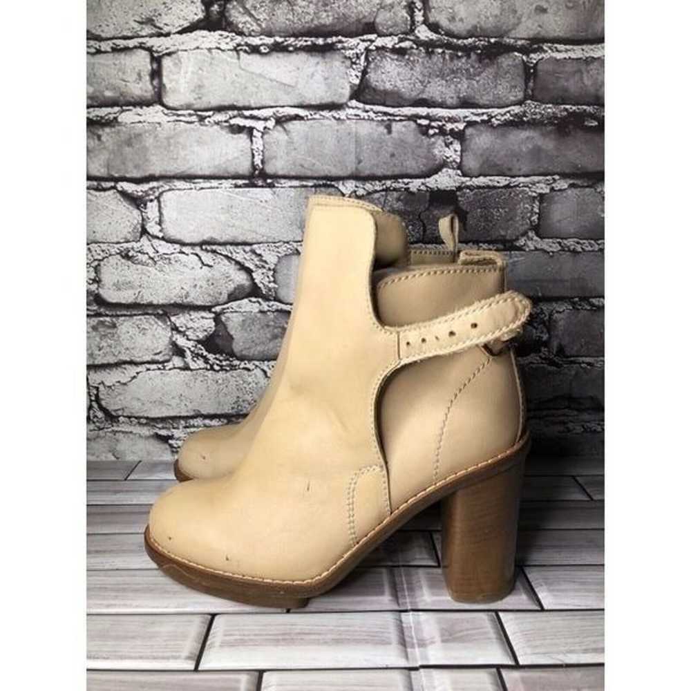 Acne Nude Leather Heel Strap Casual Ankle Booties… - image 9