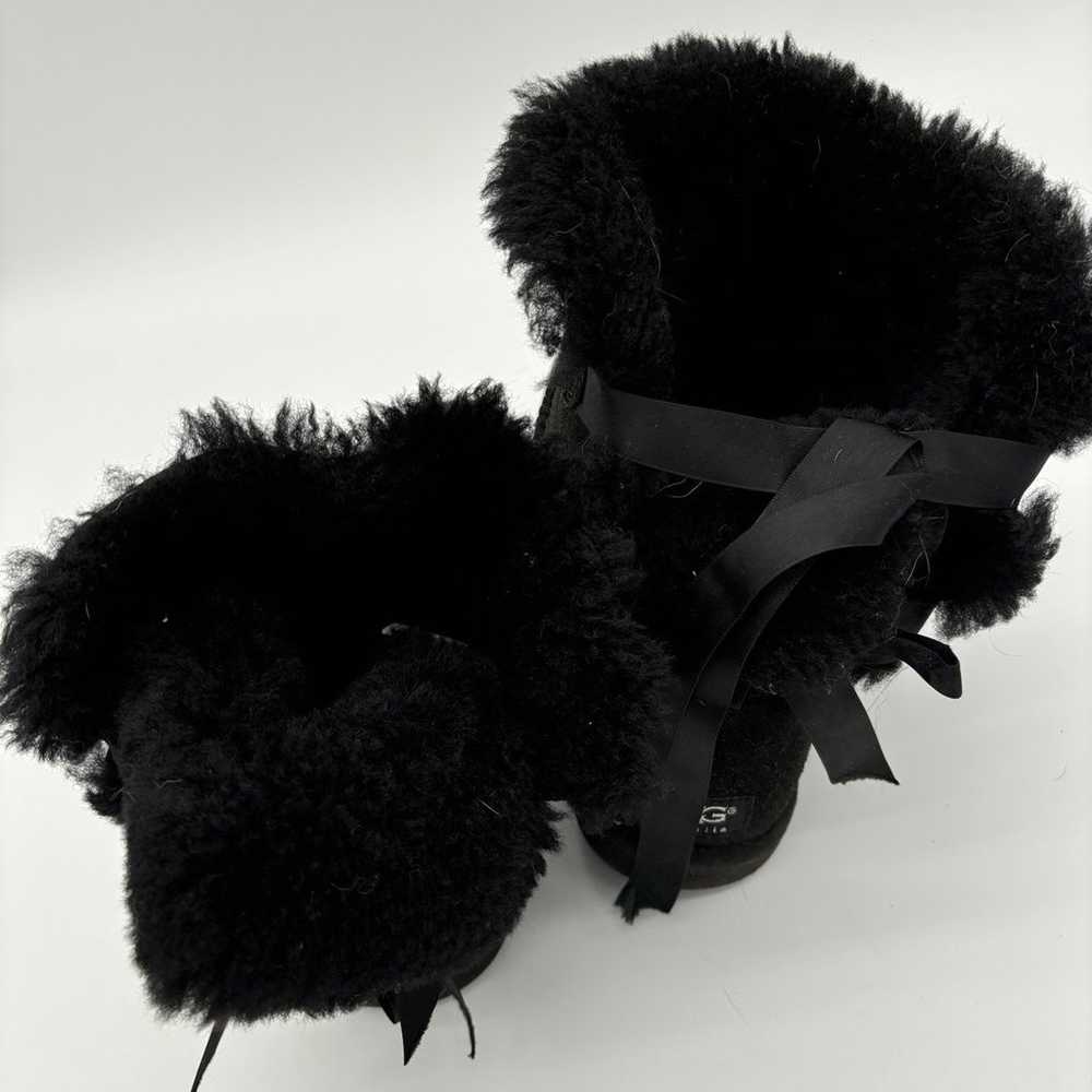 UGG Bailey Bow II black Boots Sherpa Lined Women'… - image 3