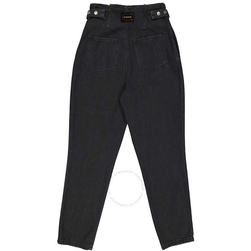 Pinko Black Cara High Waist Jeans, Waist Size 27" - image 10