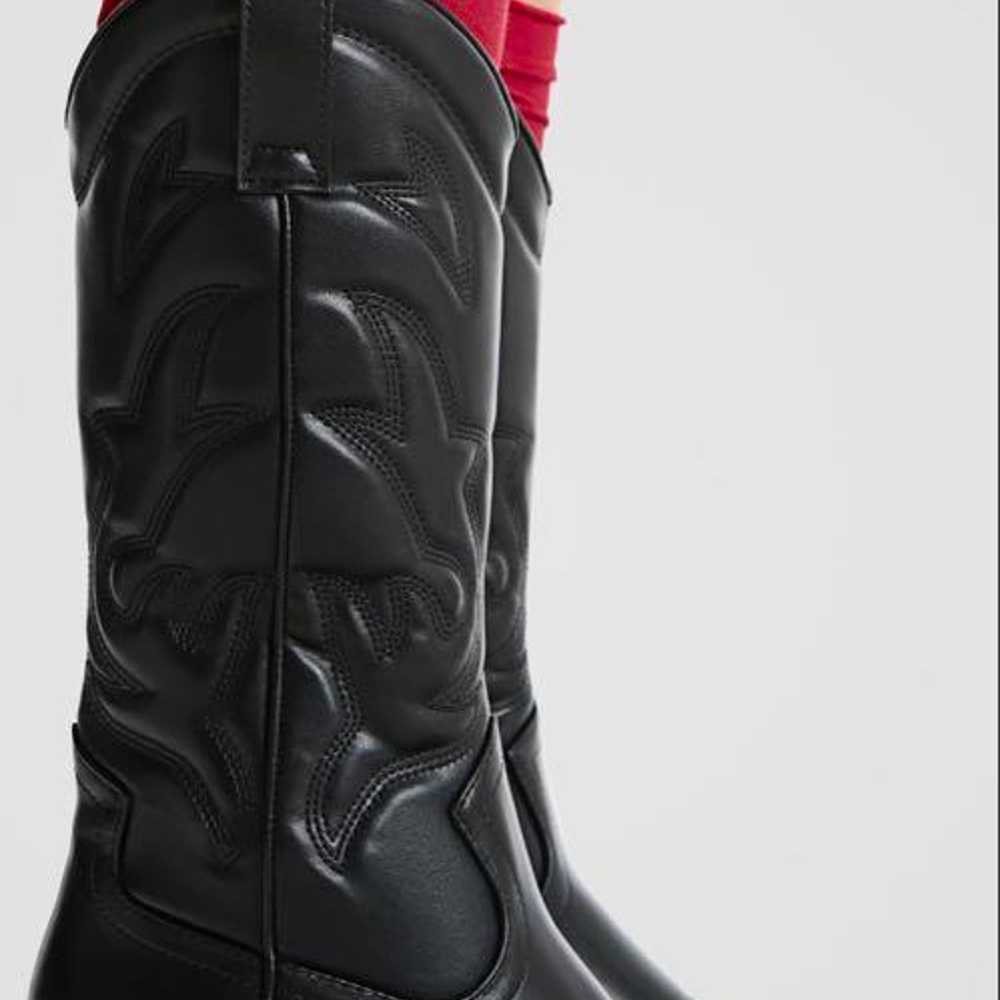 Stradivarius Black Western Boots - image 10