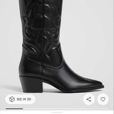 Stradivarius Black Western Boots - image 1