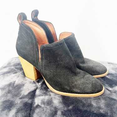 Jeffrey Campbell Rosalee Ankle Booties Black Oiled