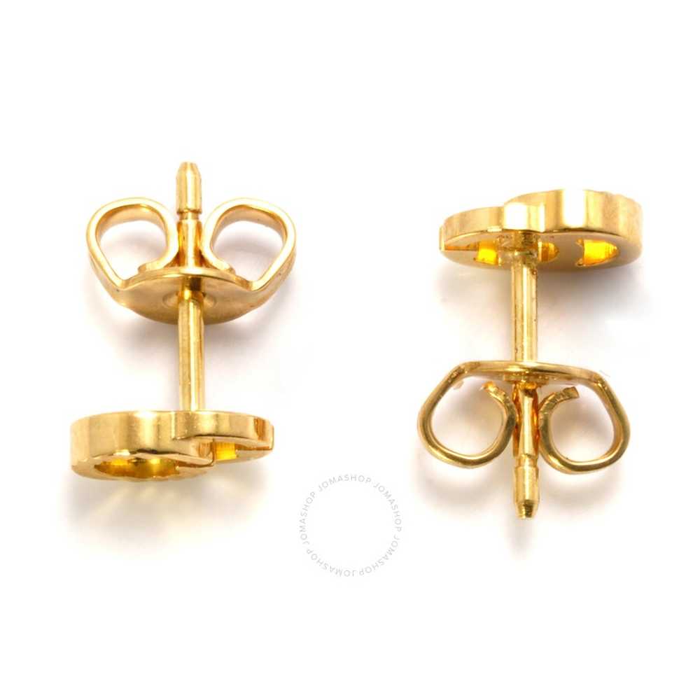 Gucci Running GG Diagonal Motif Earrings, 18 Kara… - image 3