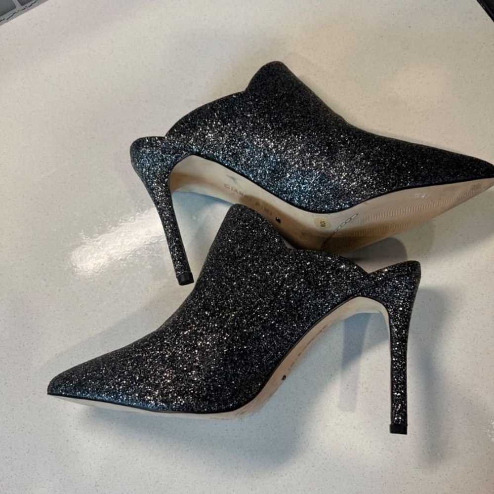 NEW size 10 Mules Black Glitter - image 2