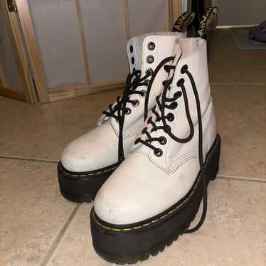 White Platform Doc Martens