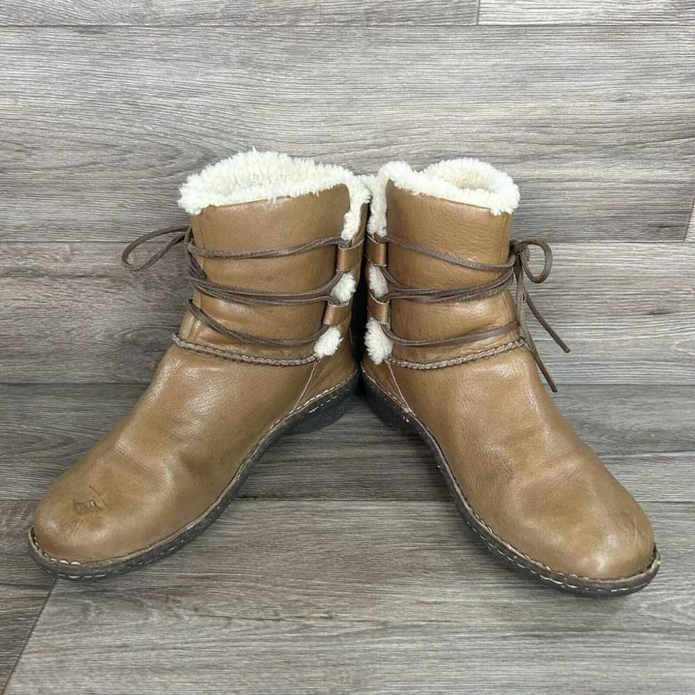 Ugg Caspia Ankle Boots Womens 10 Brown Short Shea… - image 3