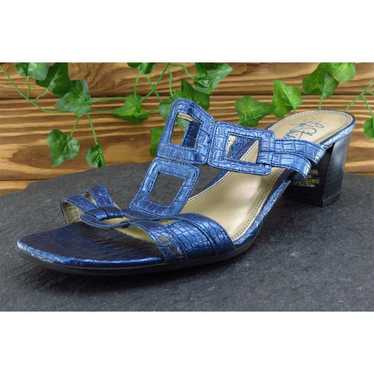 LifeStride Women Sz 10 M Blue Slide Synthetic Shoe